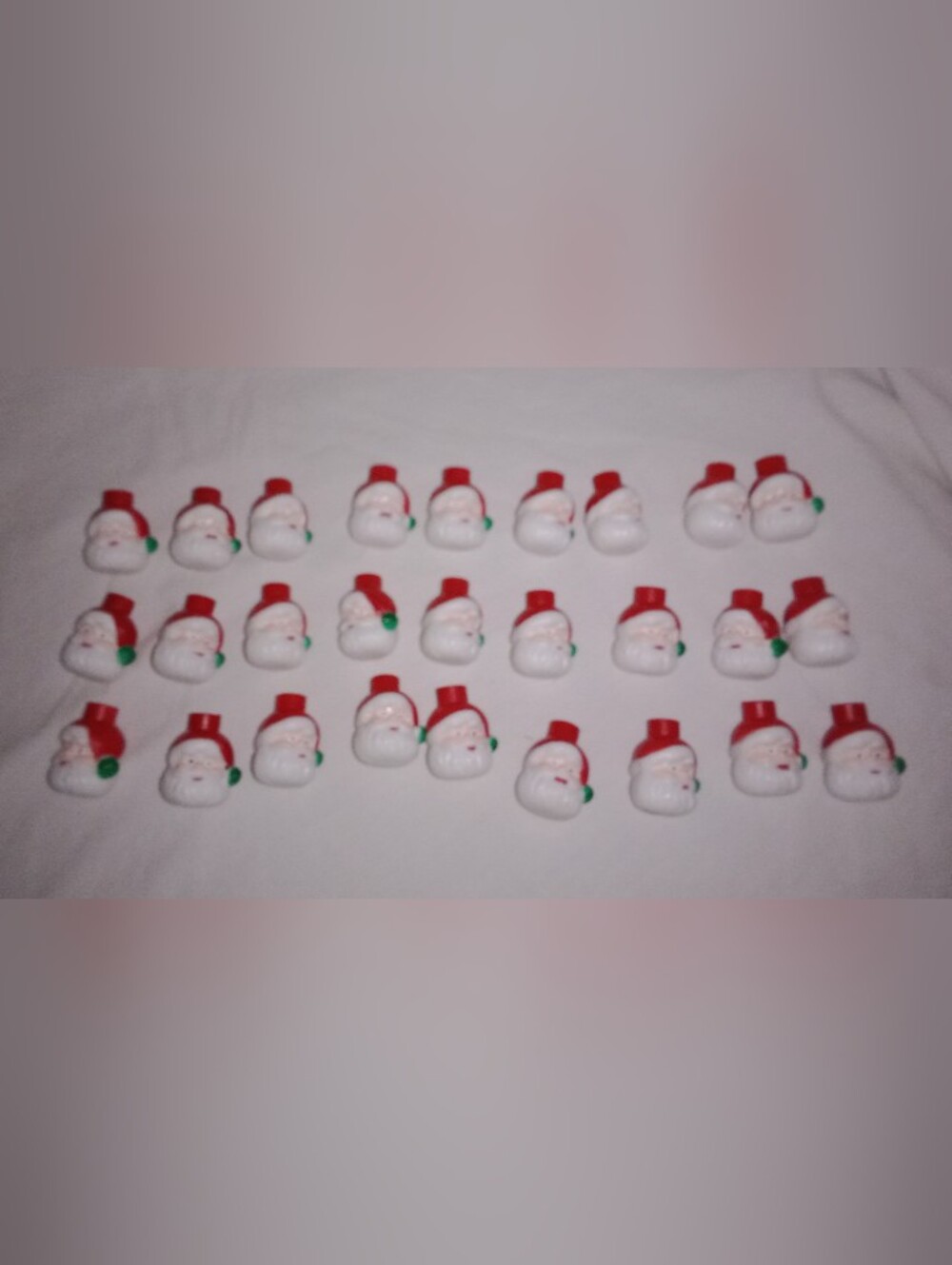 Replacement Christmas Light String Santa Clause Head Light Covers Set of 27